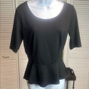 Gap Black Peplum Top